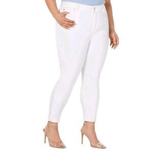 Celebrity Pink White Skinny Jeans Women Plus 24 High Rise Stretch Denim New